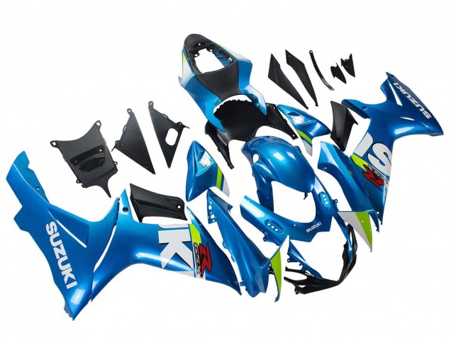 Descuento Carenados Moto Suzuki GSXR 600 / GSXR 750 2011-2024 - Azul Claro Verde Blanco Rojo