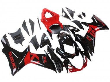 Descuento Kits Carenado Moto Suzuki GSXR 600 / GSXR 750 2011-2024 - Rojo Negro Brillante