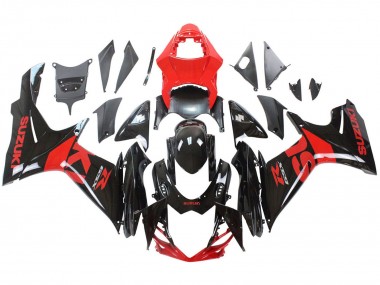 Descuento Kits Carenado Moto Suzuki GSXR 600 / GSXR 750 2011-2024 - Rojo Negro Brillante