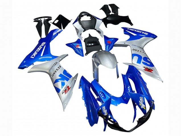 Descuento Carenados Moto Suzuki GSXR 600 / GSXR 750 2011-2024 - Azul Plata Ecstar