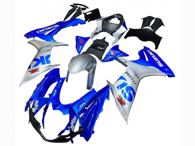 Descuento Carenados Moto Suzuki GSXR 600 / GSXR 750 2011-2024 - Azul Plata Ecstar