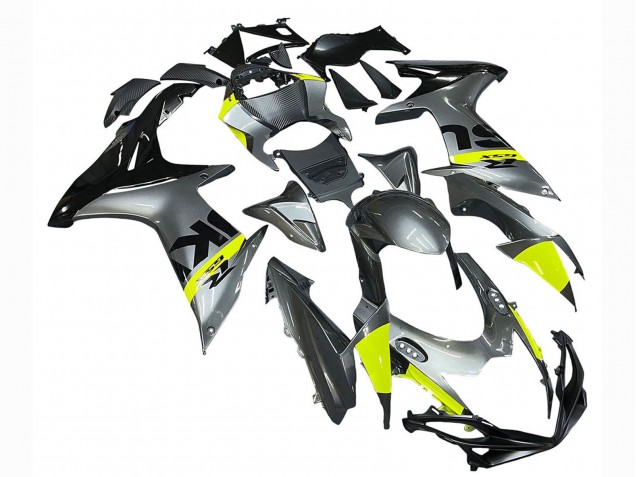 Descuento Carenados Moto Suzuki GSXR 600 / GSXR 750 2011-2024 - Plata Amarillo Negro