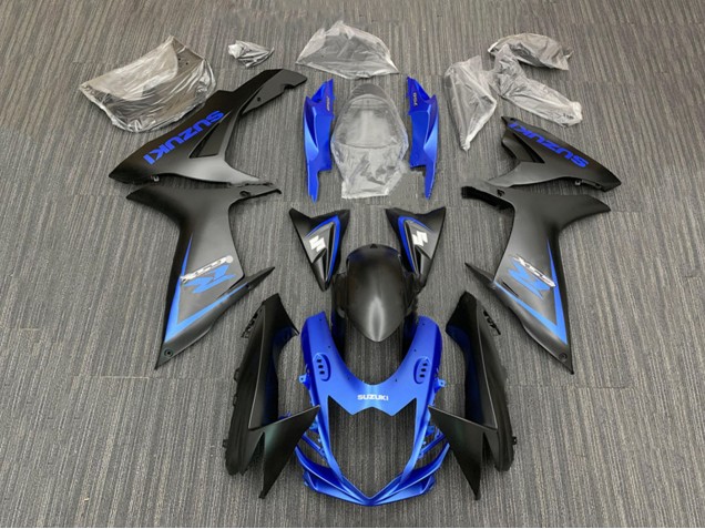 Descuento Kits Carenado Moto Suzuki GSXR 600 / GSXR 750 2011-2024 - Azul Negro Mate