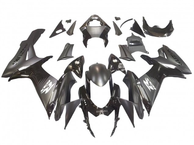 Descuento Carenados Moto Suzuki GSXR 600 / GSXR 750 2011-2024 - Negro Mate Negro Brillante Blanco Calcomanía