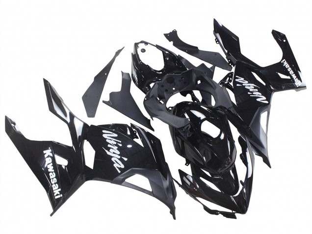 Descuento Carenados Moto Kawasaki Ninja 400 2018-2024 - Negro Brillante Negro Mate Blanco Calcomanías