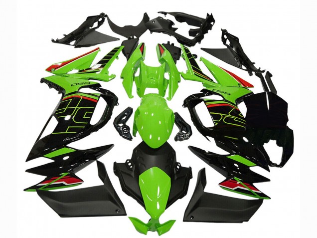 Descuento Carenados Moto Kawasaki Ninja 650 EX650 2020-2025 - Verde Rojo Negro