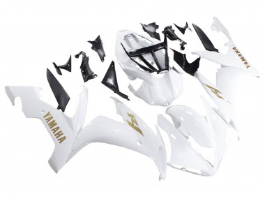 Descuento Carenados Moto Yamaha YZF 1000 R1 2004-2006 - Blanco Oro Calcomanías