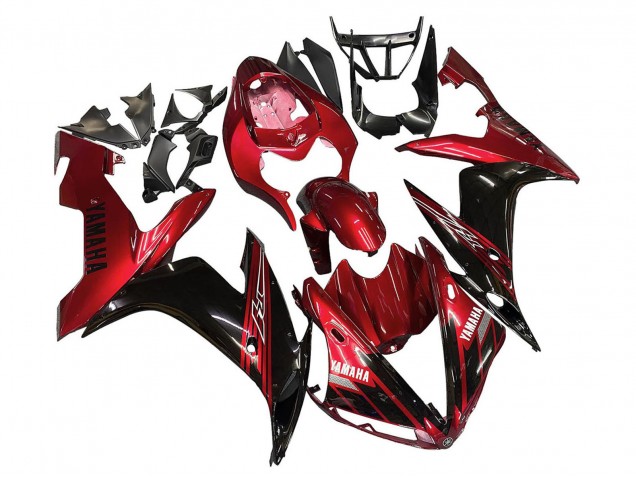 Descuento Carenados Moto Yamaha YZF 1000 R1 2004-2006 - Rojo Negro Brillante