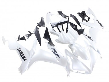 Descuento Carenados Moto Yamaha YZF 1000 R1 2004-2006 - Blanco Perla Negro Calcomanías