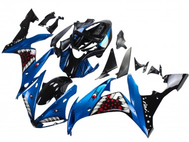 Descuento Carenados Moto Yamaha YZF 1000 R1 2004-2006 - Azul Negro Rojo Blanco Tiburón