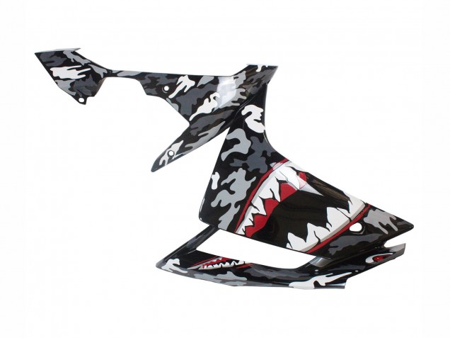 Descuento Carenados Moto Yamaha YZF 1000 R1 2007-2008 - Gris Blanco Camouflage Tiburón