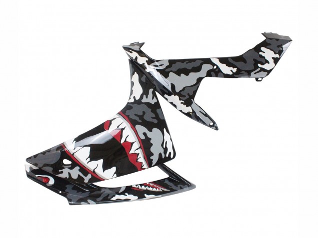 Descuento Carenados Moto Yamaha YZF 1000 R1 2007-2008 - Gris Blanco Camouflage Tiburón