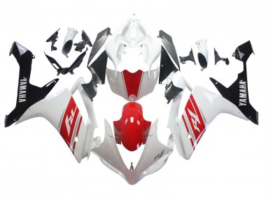Descuento Carenado Moto Yamaha YZF 1000 R1 2007-2008 - Blanco Rojo Negro