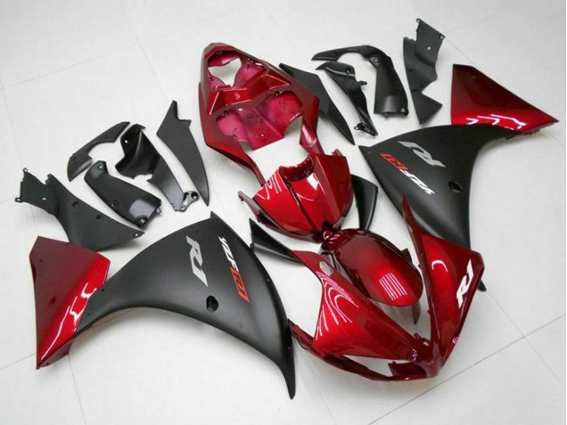 Descuento Carenados Moto Yamaha YZF 1000 R1 2009-2011 - Rojo Negro Mate