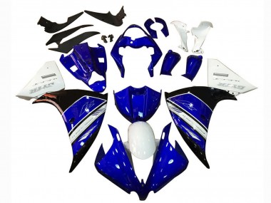 Descuento Carenado Moto Yamaha YZF 1000 R1 2012-2014 - Blanco Azul Negro