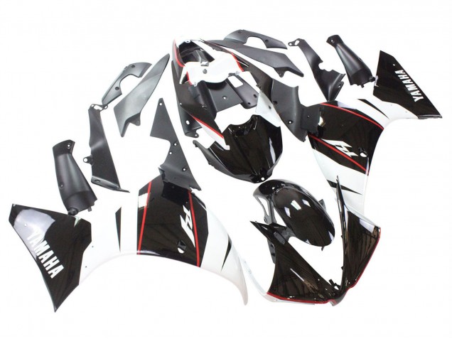 Descuento Carenado Moto Yamaha YZF 1000 R1 2012-2014 - Blanco Rojo Negro Brillante