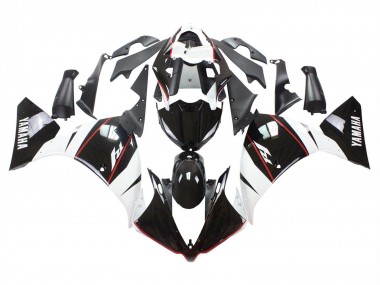 Descuento Carenado Moto Yamaha YZF 1000 R1 2012-2014 - Blanco Rojo Negro Brillante