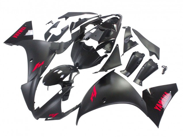 Descuento Carenados Moto Yamaha YZF 1000 R1 2012-2014 - Negro Brillante Negro Mate Rojo