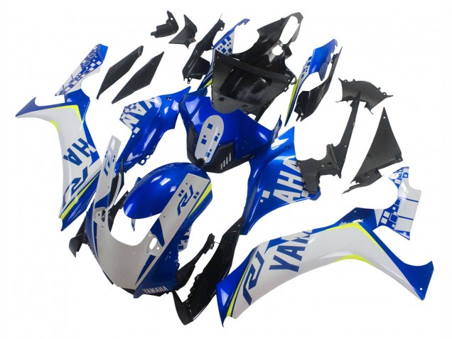Descuento Carenados Moto Yamaha YZF 1000 R1 2020-2025 - Blanco Azul Neon Amarillo Negro Brillante