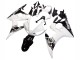 Descuento Carenado Moto Yamaha YZF R6 2003-2004 - Blanco Negro Brillante