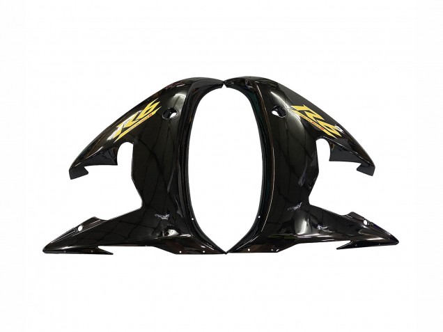 Descuento Carenados Moto Yamaha YZF R6S 2006-2009 - Negro Brillante Oro Calcomanías