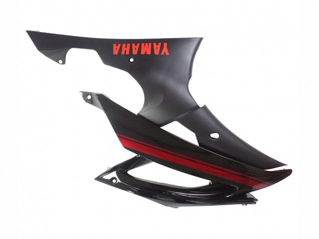 Descuento Carenados Moto Yamaha YZF 600 R6 2008-2016 - Negro Brillante Negro Mate Rojo Raya