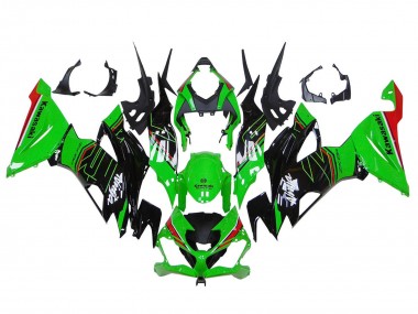 Descuento Carenados Moto Kawasaki ZX6R 2019-2022 - Verde Negro Brillante Rojo