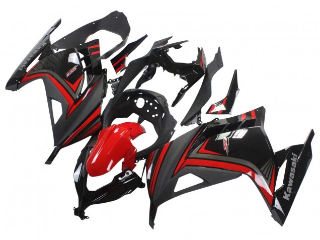 Descuento Carenados Moto Kawasaki EX300 2013-2024 - Rojo Negro
