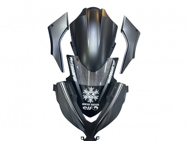 Descuento Carenados Moto Kawasaki EX300 2013-2024 - Negro Mate Blanco Elf Nieve
