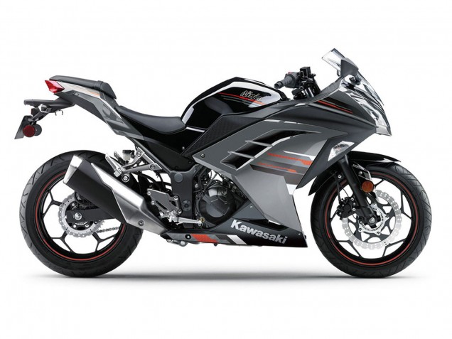 Descuento Carenados Moto Kawasaki EX300 2013-2024 - Negro Plata Rojo