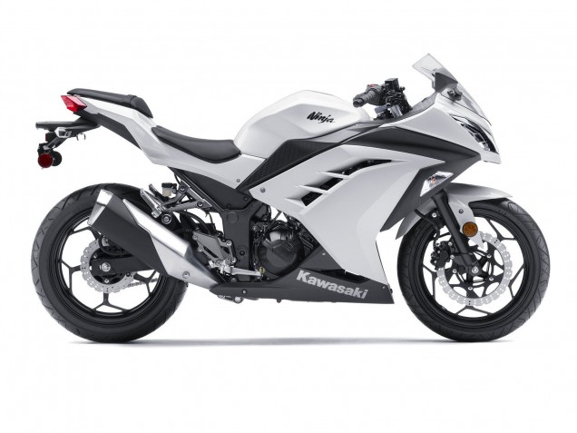 Descuento Carenados Moto Kawasaki EX300 2013-2024 - Blanco Negro