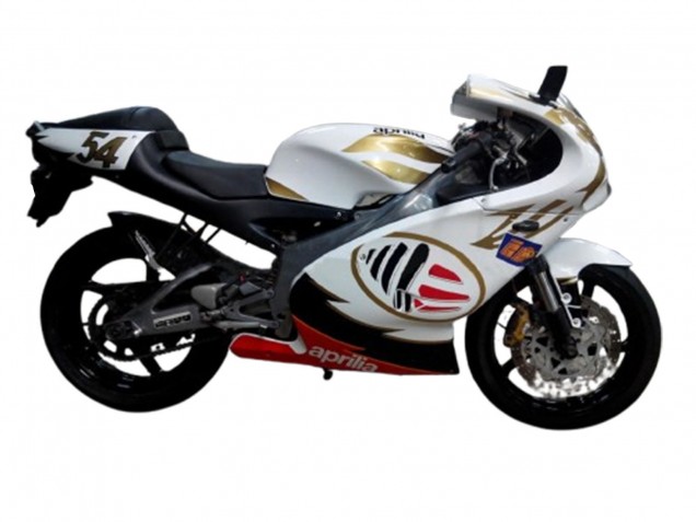 Descuento Carenados Moto Aprilia RS125 2000-2005 - Blanco Amarillo Rojo
