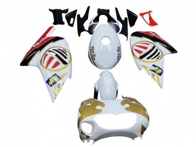 Descuento Carenados Moto Aprilia RS125 2000-2005 - Blanco Amarillo Rojo
