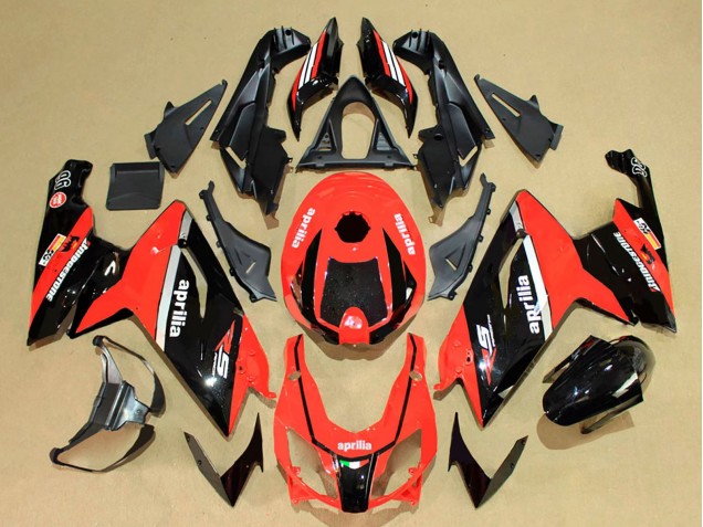 Descuento Carenados Moto Aprilia RS125 2006-2011 - Rojo Negro Brillante Blanco