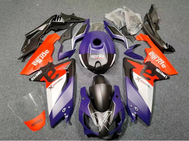 Descuento Carenados Moto Aprilia RS125 2006-2011 - Púrpura Oscuro Rojo Negro Blanco