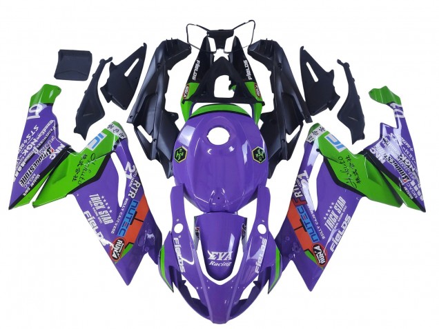 Descuento Carenados Moto Aprilia RS125 2006-2011 - Púrpura Verde Rojo