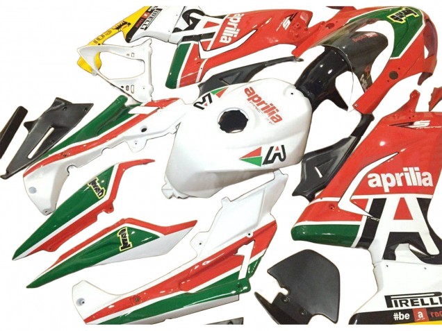 Descuento Carenados Moto Aprilia RS125 2006-2011 - Blanco Rojo Verde