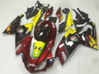 Descuento Carenados Moto Aprilia RS125 2006-2011 - Rojo Amarillo Negro Tiburón