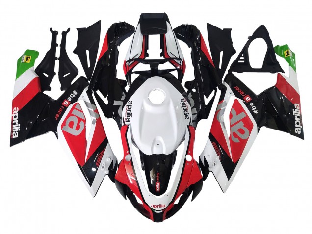 Descuento Carenados Moto Aprilia RS125 2006-2011 - Blanco Rojo Negro Verde