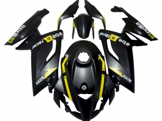 Descuento Carenados Moto Aprilia RS125 2006-2011 - Negro Mate Amarillo