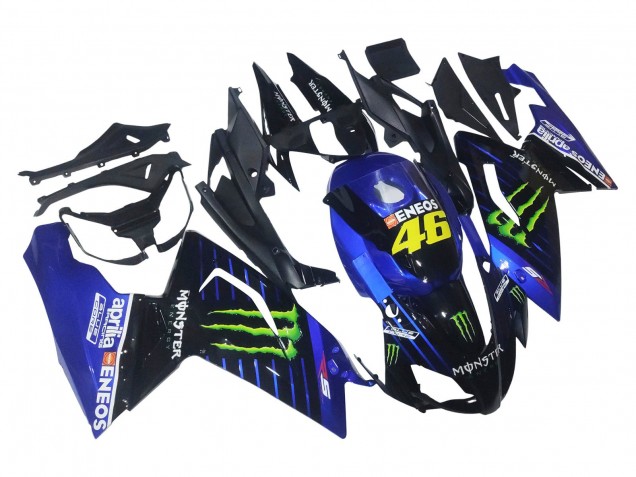 Descuento Carenados Moto Aprilia RS125 2006-2011 - Azul Negro Verde Monstruo 46