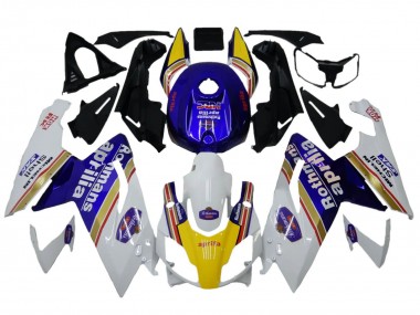 Descuento Carenados Moto Aprilia RS125 2006-2011 - Blanco Azul Amarillo Rothmans