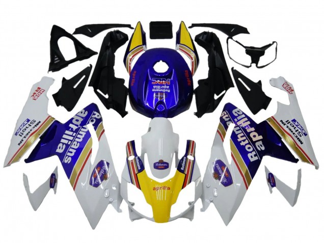 Descuento Carenados Moto Aprilia RS125 2006-2011 - Blanco Azul Amarillo Rothmans