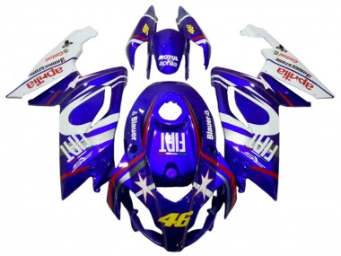 Descuento Carenados Moto Aprilia RS125 2006-2011 - Blanco Azul Fiat 46