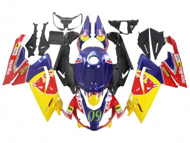 Descuento Carenados Moto Aprilia RS125 2006-2011 - Amarillo Azul Oscuro Rojo Bull