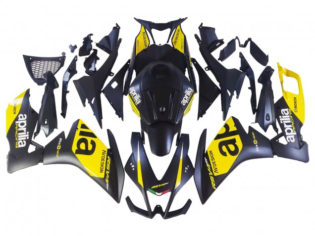 Descuento Carenados Moto Aprilia RS4 50 125 2012-2018 - Amarillo Negro Mate
