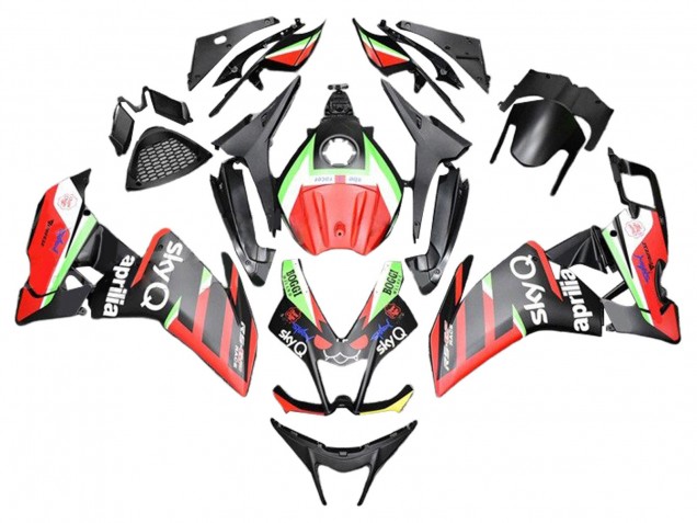 Descuento Carenados Moto Aprilia RS4 50 125 2012-2018 - Rojo Verde Negro