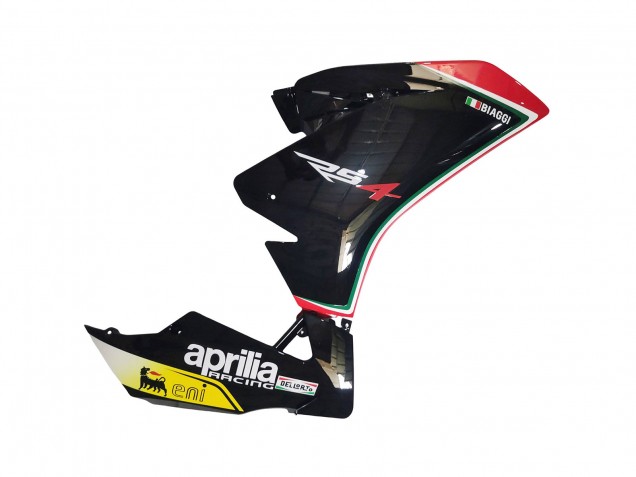 Descuento Carenados Moto Aprilia RS4 50 125 2012-2018 - Blanco Rojo Amarillo Negro Brillante