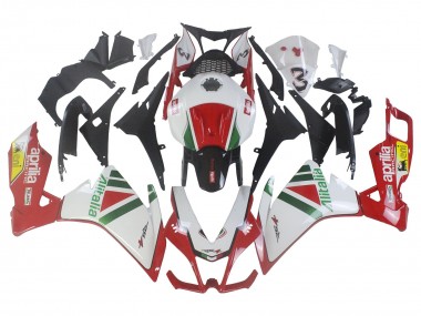 Descuento Kits Carenado Moto Aprilia RS4 50 125 2012-2018 - Blanco Rojo Verde Amarillo Alitalia