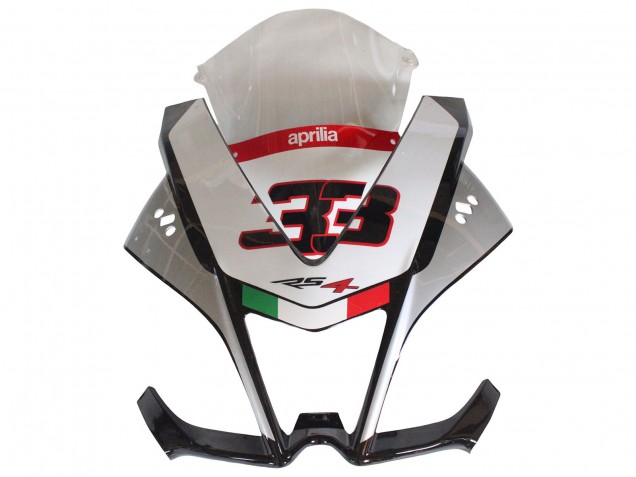 Descuento Carenados Moto Aprilia RS4 50 125 2012-2018 - Plata Rojo Negro Brillante